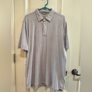 Faherty Blue and Red Striped Knit